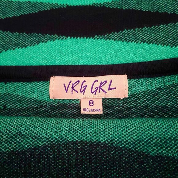 VRG GRL Dress Women's Size US 4 Bodycon Midi Open Back Stretchy Teal Green Blue - Picture 10 of 11